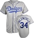 Fernando Valenzuela Grey Majestic Cooperstown Throwback Los Angeles Dodgers Jersey