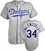 Fernando Valenzuela Grey Majestic Cooperstown Throwback Los Angeles Dodgers Jersey - Medium