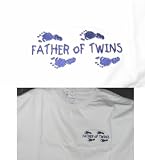 Father of Twins T-shirt-Announce The Little Ones in Style