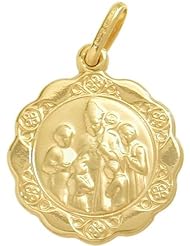 14 Karat Gold Inscribed Religious Confirmation Medal Medallion