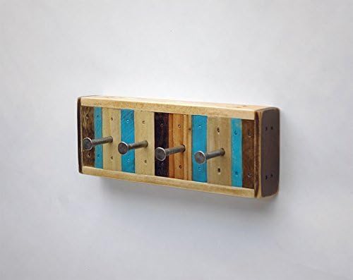 Recycled Wood 4 Hook Key / Jewelry Rack
