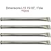 The Red BBQ 14721(4-pack) Stainless Steel Burner Replacement for Select Charbroil and Kenmore Gas Grill Models