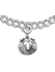 Sterling Silver Sheltie Charm for Charm Bracelet by the Magic Zoo