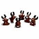Anniversary House Fun Rudolph Cake Decorations (Pack of 6)