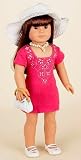 Red Embroidered Dress with Panties, Necklace, Hat, Bag and Shoes - Fits 18" Dolls like American Girl® Red Embroidered Dress with Panties, Necklace, Hat, Bag and Shoes - Fits 18" Dolls like American Girl®