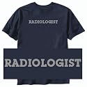 T-SHIRT NAVY BLUE " SIMPLE WORD RADIOLOGIST " Large