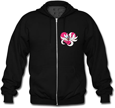 League of Legends Ahri Custom Men's Hoody Zip Hoodie Sweatshirt Black X-Large