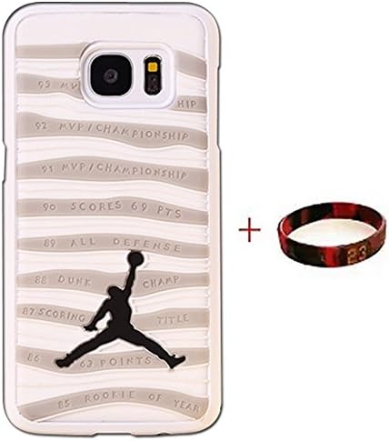 HuaPusi S7Edge Case,Shoes Showcase Jordan Samsung Galaxy S7Edge CASE,Michael Air Jordan For Samsung Galaxy S7Edge Case Cover 3D Sneaker Sole Rubber(white and ash)