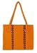 Wool handbag, 'Zapotec Orange'