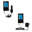 Essential Kit for the Toshiba Gigabeat S MES60VK - includes Car and Wall Charger with Rapid Charge Technology - Gomadic Brand w/ TipExchange Technology