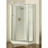 KOHLER K-702305-L-SH Memoirs Neo-Angle Shower Enclosure, Bright Silver