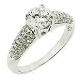 925 Sterling Silver Ring With Round Brilliant Cutting Edge Amandaz CZ