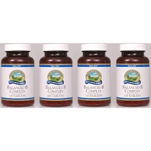 Naturessunshine Vitamin B Complex, Balanced Vital Nutrition Supplements 120 Tablets (Pack of 4)