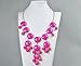 Rosy Bubble Necklace, Rosy Red Color Necklace, Statement Necklace (Fn0508-Rosy)