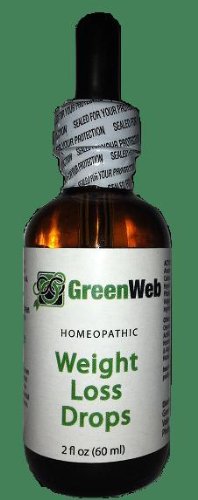 Green Web Blended HPUS Botanicals Formula with Amino Acids - ALCOHOL FREE - All Natural Oral Weight Loss Drops for Dr Simeons Rapid Weight Loss Diet, 2 fl oz 60ml, 35-40 Day Supply