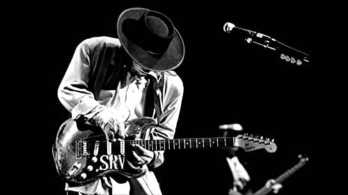 Ryan Beers Stevie Ray Vaughan music guitar musicians blues rock monochrome Home Decoration Canvas Poster