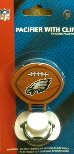 Philadelphia Eagles Pacifier With Clip