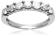 10k White or Yellow Gold Round 7-Stone Ring (1 cttw, H-I Color, I2-I3 Clarity)