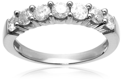 10k White or Yellow Gold Round 7-Stone Ring (1 cttw, H-I Color, I2-I3 Clarity)