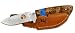 Elk Ridge Burlwood & Turqoise Handle Bowie Skinning Knife