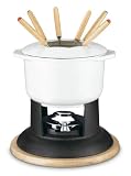 Cuisinart Classic Entertaining Collection 12-Piece Cast Iron Fondue Set-White