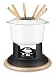 Cuisinart Classic Entertaining Collection 12-Piece Cast Iron Fondue Set-White