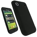 iGadgitz Black Durable Crystal Gel Skin (Thermoplastic Polyurethane TPU) Case Cover for Samsung i9000 Galaxy S Android Smartphone Mobile Phone + Screen Protector