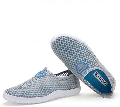 Fengda Mens Breathable Mesh Comfortable Running Shoes,Walking,Running,Outdoor,Exercises,Athletic EU43 Grey Blue