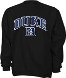 Duke Blue Devils Black Tackle Twill Crewneck Sweatshirt