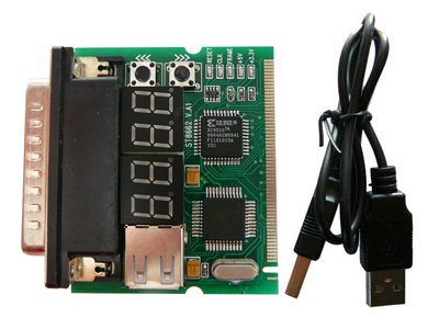 Mini-PCI & LPT port 4 bit diagnostic post card - MOTHERBOARD TESTER - PROFESSIONAL TOOL / VERSION : 2010