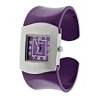 Geneva Platinum Womens Colored Band Cuff Watch