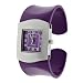 Geneva Platinum Womens Colored Band Cuff Watch