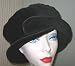 Black Velvet Double Beret