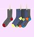 5 Pairs of Contrast Toe Heel Socks