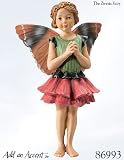 ~ The Zinnia Fairy ~ Cicely Mary Barker Fairy Ornament / Figurine Series XVI