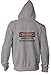 WARNING BEWARE OF THE ATTACK QUAKER Youth Zippered Hooded (Hoody) Sweatshirt Fleece Jacket ASH GREY SMALL