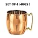 Moscow Mule Mug Copper set of 4