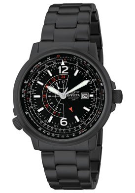 Invicta Men's Force Flight Collection Black Ion-Plated Stainless Steel Watch #6199