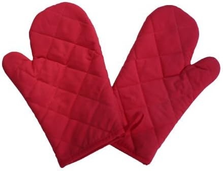 Kid-sized Oven Mitt Set - Red