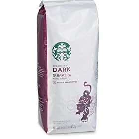 Starbucks Sumatra, Whole Bean Coffee (1lb):  Grocery &amp; Gourmet Food