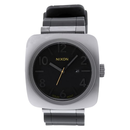 Nixon Men's A118-680 Stainless Steel Analog with Black Dial Watch