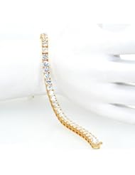 14K Yellow Gold CZ Bracelet