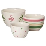 Pink Flamingo Prep Bowl Set of 3