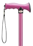 Walking Cane - Rubber ergonomic contoured grip provides superior comfort with a modern sleek style handle. This line of canes comes with new vibrant metallic colors choose the one that fits you best. Adjusts 30 -39 