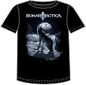 Sonata Arctica - - 黒のウルフ成人Tシャツハウリング