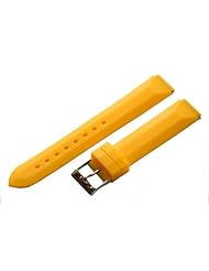 Yellow Rubber 18mm Watch Band Fits Philip Stein Small Size 1 (with Built in Quick Release Pins) !!!!