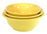 Homer Laughlin China Co. 837 320 Fiesta Sunflower Mixing Bowl Set 3-pc.