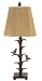 Pack of 2 Lodge Style Bronze Leaf & Bird Table Lamps