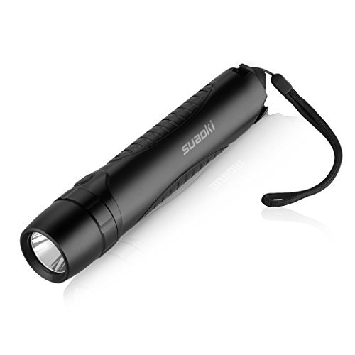 Suaoki 4-in-1 Cree Led Rechargeable Brightest Flashlight Torch Light Powered by 10,400mAh External Battery Charger with Window Smasher and Belt Cutter Emergency for Car Waterproof IPX6