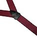 CTM Men's Elastic Button End Suspenders, Black